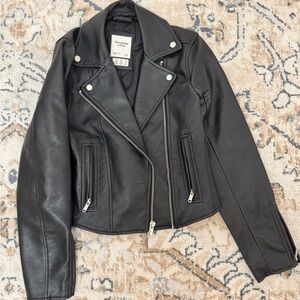 NWOT Abercrombie and Fitch Vegan Leather moto jacket